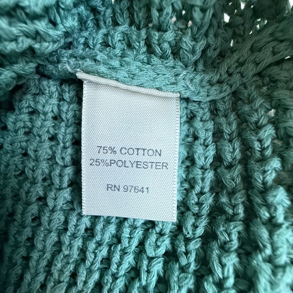 J. Jill Light Green Knit Sweater Button Sleeve Detail Size M - Picture 5 of 14